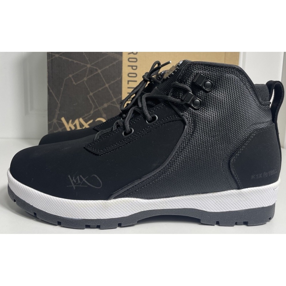 K1X Play Hard‎ Hike Territory High Top Boots Winter Shoes Men Size 9 Black NEW